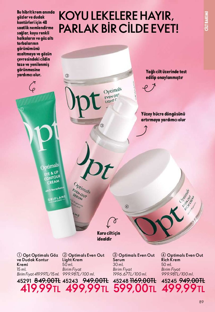 Oriflame 01 Temmuz- 31 Temmuz Online Katalog - Sayfa 89