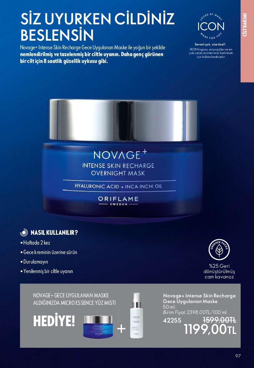 Oriflame 01 Temmuz- 31 Temmuz Online Katalog - Sayfa 97