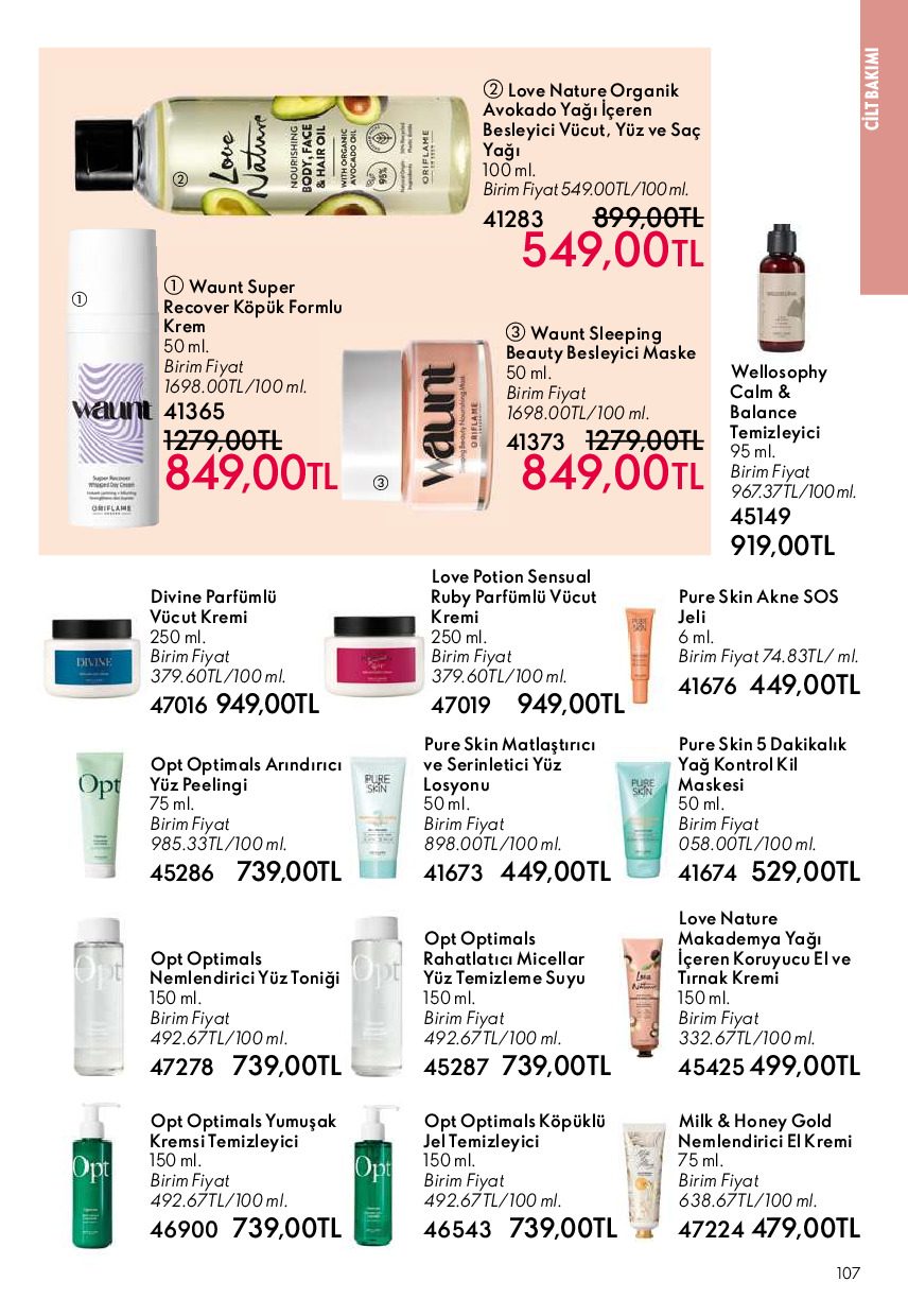 Oriflame 01 Temmuz- 31 Temmuz Online Katalog - Sayfa 107