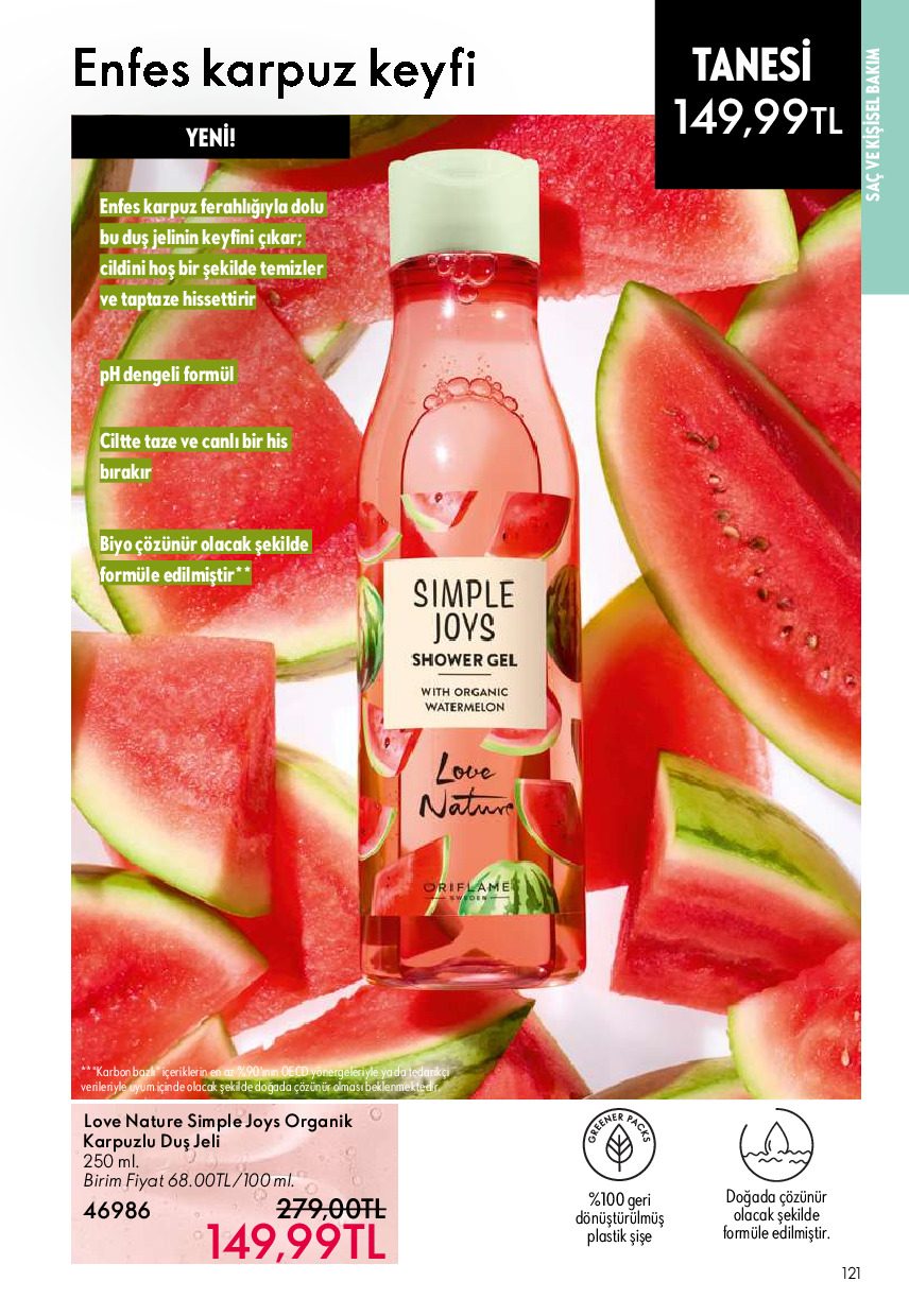 Oriflame 01 Temmuz- 31 Temmuz Online Katalog - Sayfa 121