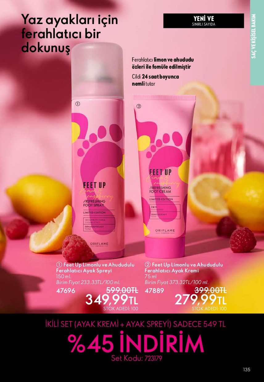 Oriflame 01 Temmuz- 31 Temmuz Online Katalog - Sayfa 135