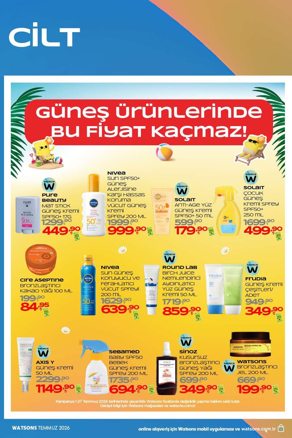 Watsons 01 Temmuz - 27 Temmuz Aktüel Kataloğu - Sayfa 17