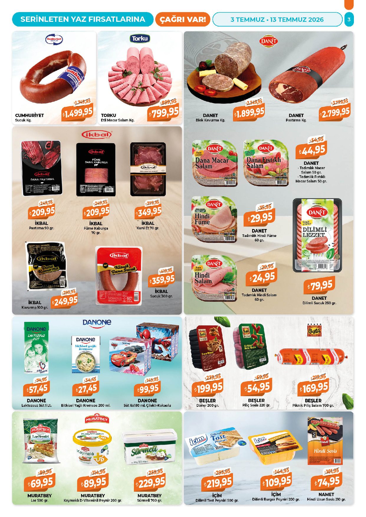 Çağrı Market 03 Temmuz - 13 Temmuz Güncel Katalog - Sayfa 3
