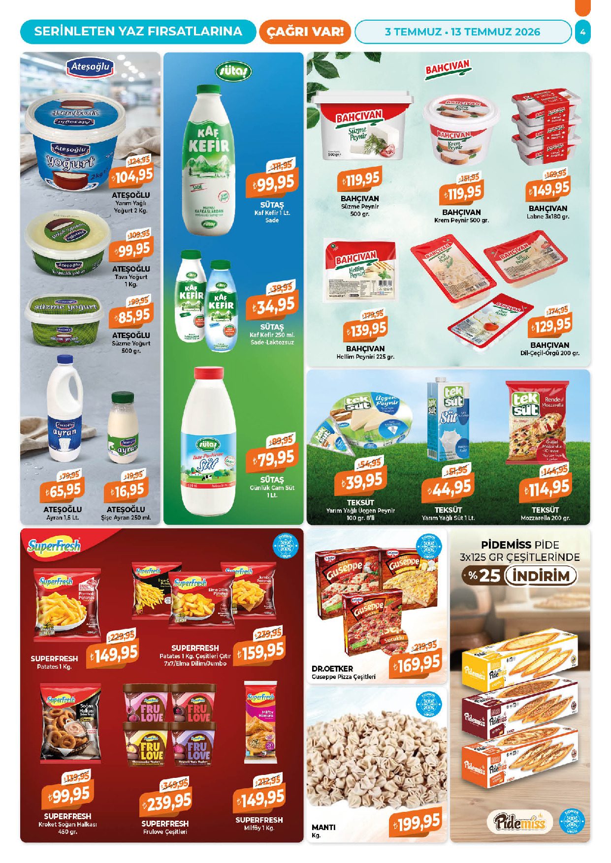 Çağrı Market 03 Temmuz - 13 Temmuz Güncel Katalog - Sayfa 4