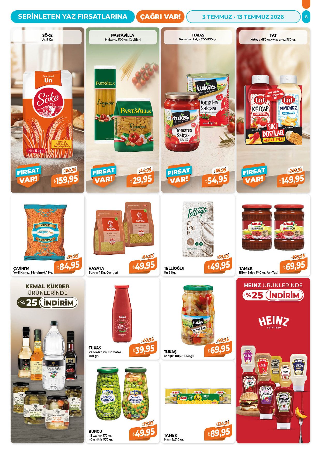 Çağrı Market 03 Temmuz - 13 Temmuz Güncel Katalog - Sayfa 6