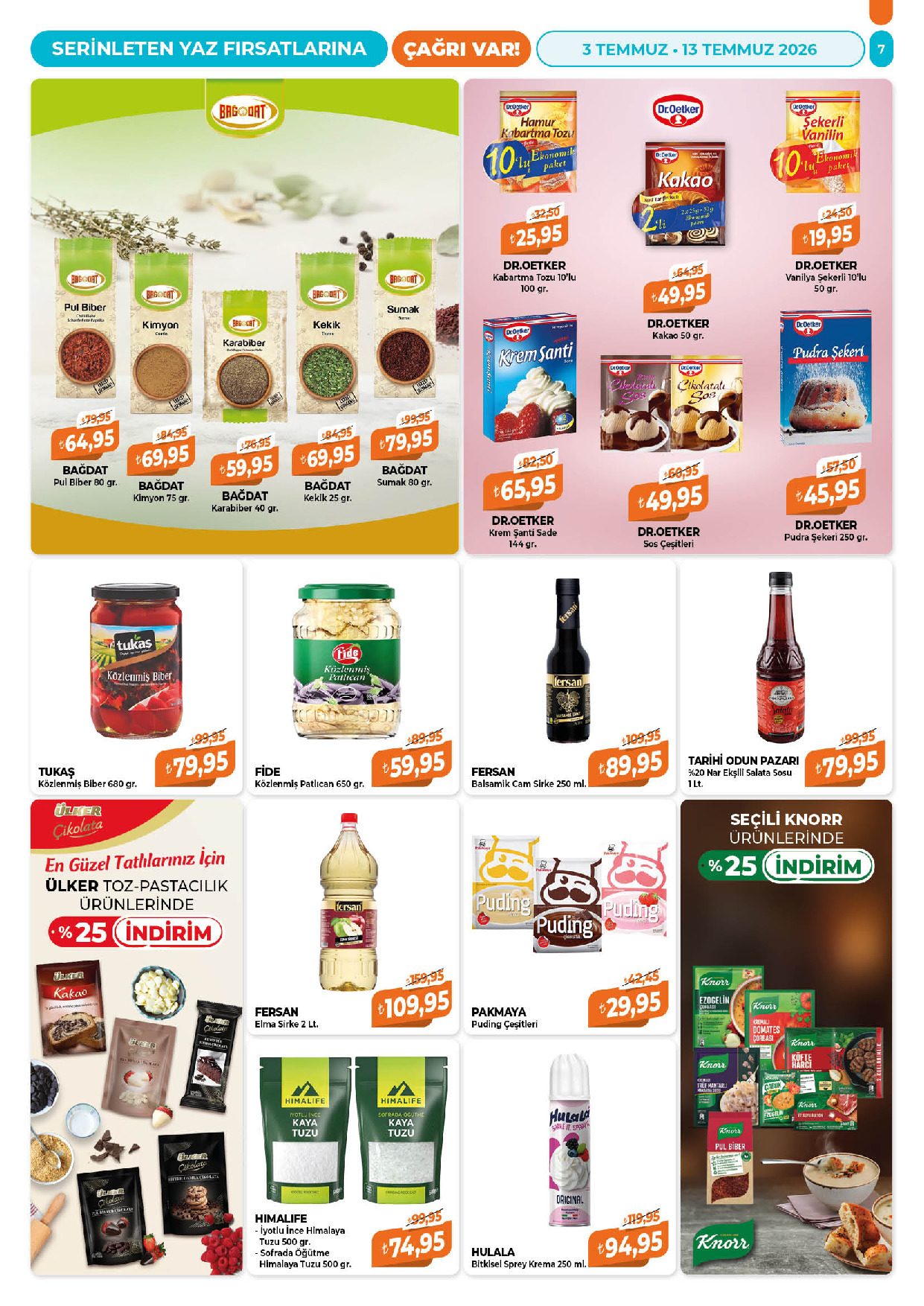 Çağrı Market 03 Temmuz - 13 Temmuz Güncel Katalog - Sayfa 7