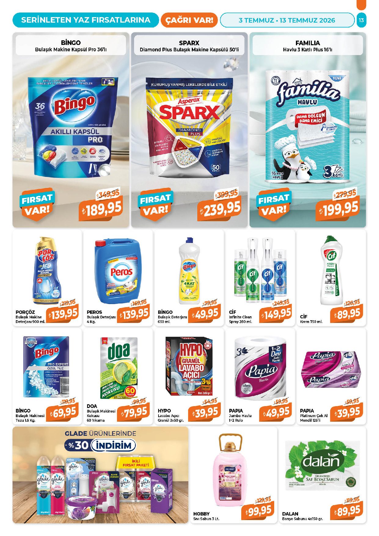 Çağrı Market 03 Temmuz - 13 Temmuz Güncel Katalog - Sayfa 13