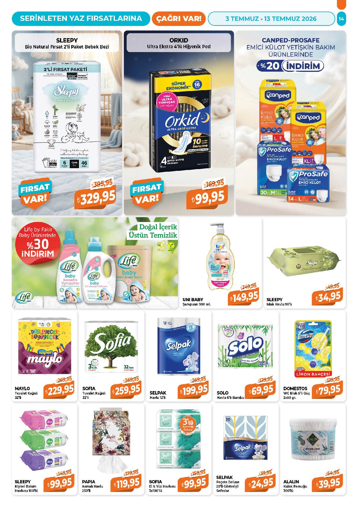 Çağrı Market 03 Temmuz - 13 Temmuz Güncel Katalog - Sayfa 14
