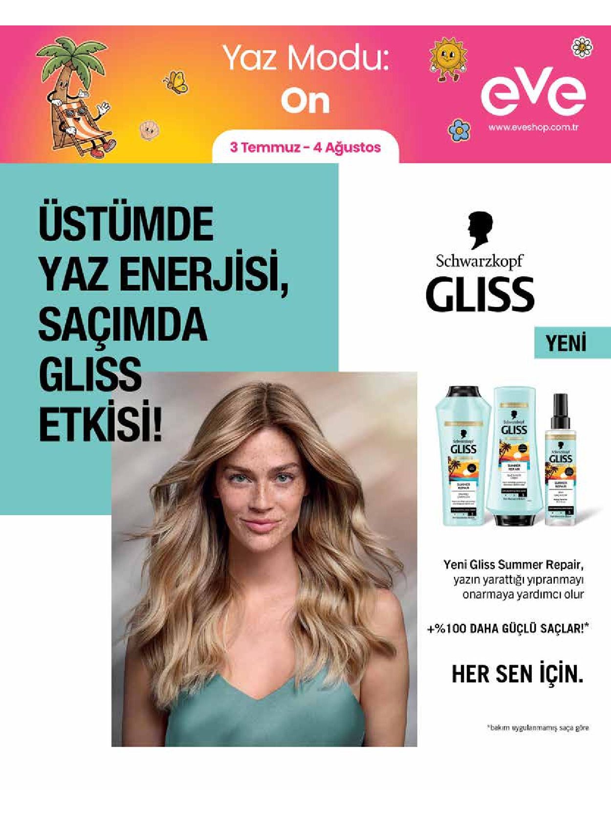 Eve Shop 03 Temmuz - 04 Ağustos Aktüel Kataloğu - Sayfa 1
