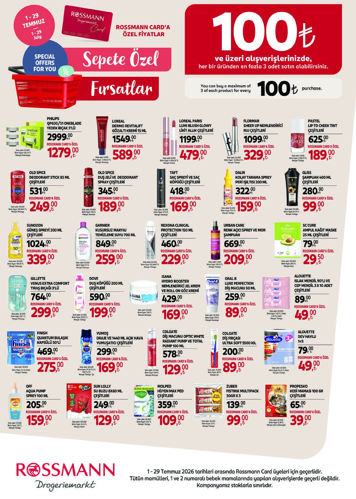 Rossmann 01 Temmuz - 29 Temmuz Ev & Yaşam Kataloğu - Sayfa 6