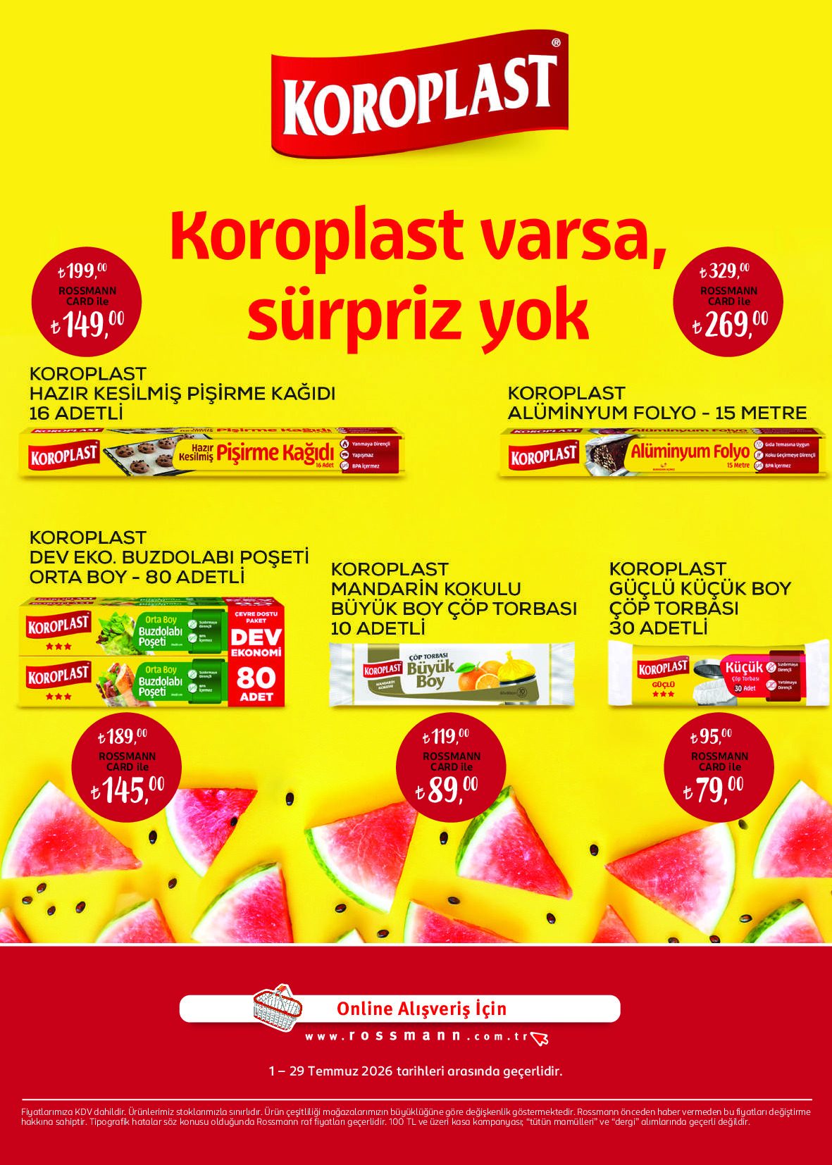 Rossmann 01 Temmuz - 29 Temmuz Ev & Yaşam Kataloğu - Sayfa 16
