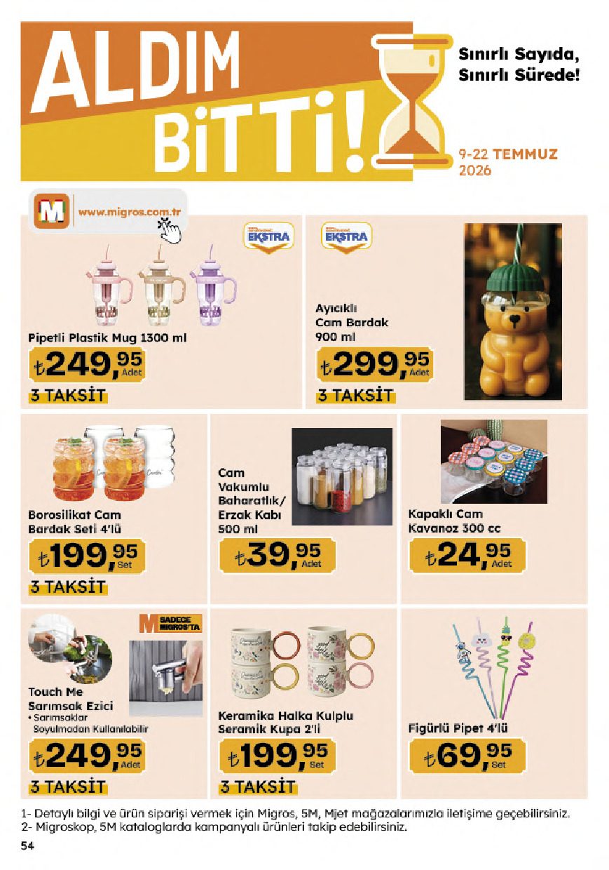 5M Migroskop Dijital 09 Temmuz - 22 Temmuz Aktüel Kataloğu - Sayfa 172