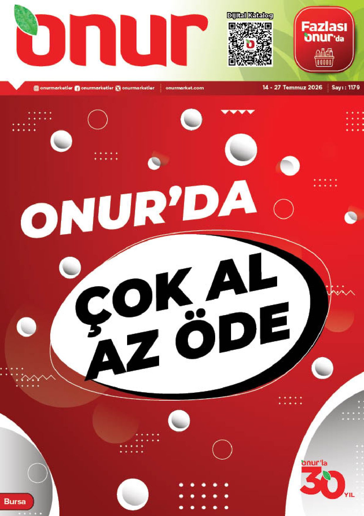 Onur Market 14 Temmuz - 27 Temmuz Bursa Genel İnsert - Sayfa 1