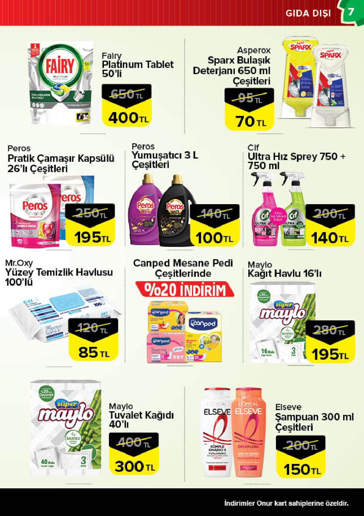 Onur Market 14 Temmuz - 27 Temmuz Bursa Genel İnsert - Sayfa 7