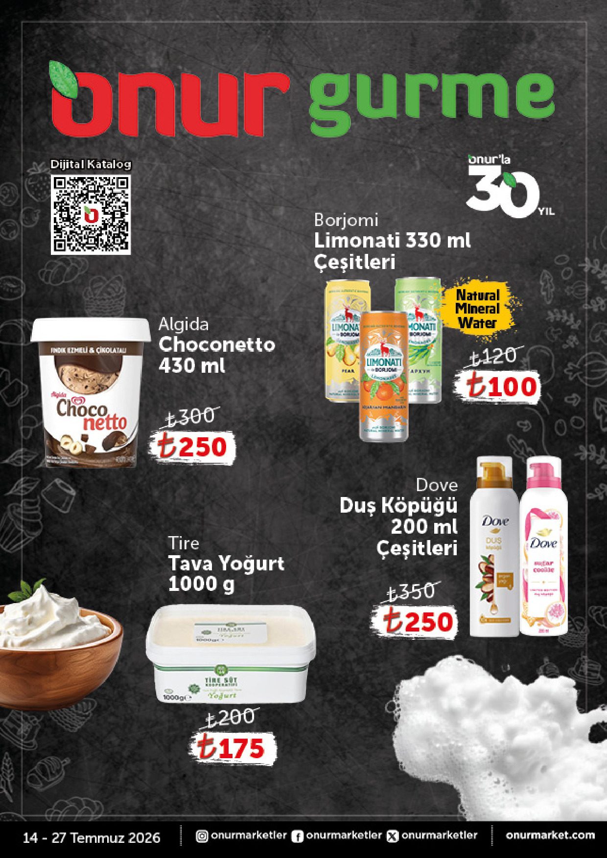 Onur Market 14 Temmuz - 27 Temmuz Gurme Genel İnsert - Sayfa 1