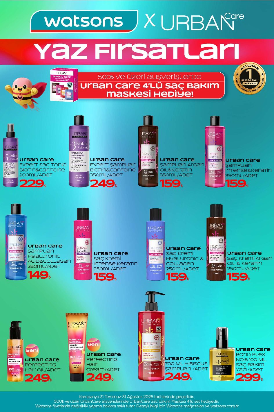 Watsons 31 Temmuz - 31 Ağustos Aktüel Kataloğu - Sayfa 8