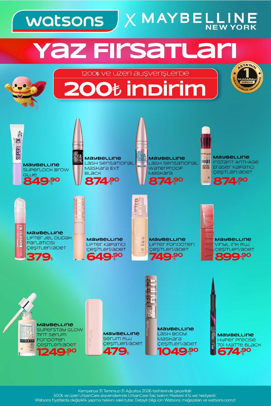 Watsons 31 Temmuz - 31 Ağustos Aktüel Kataloğu - Sayfa 9