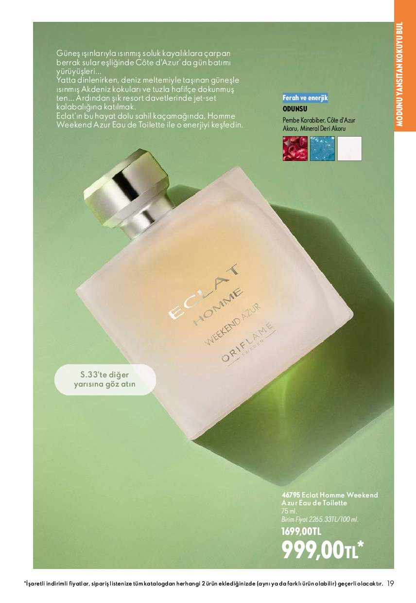 Oriflame 01 Ağustos - 31 Ağustos Online Katalog - Sayfa 19