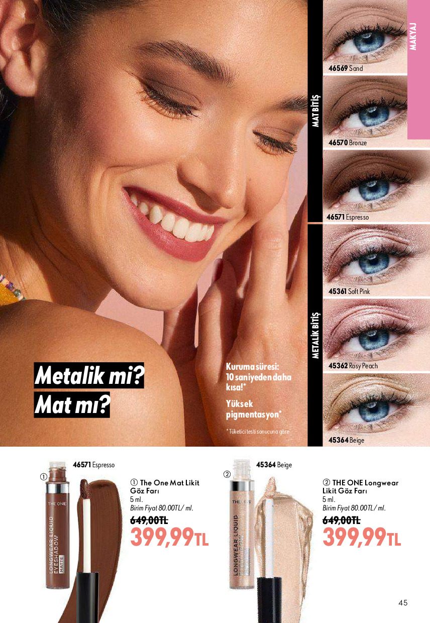 Oriflame 01 Ağustos - 31 Ağustos Online Katalog - Sayfa 45