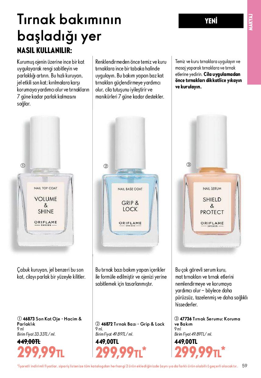 Oriflame 01 Ağustos - 31 Ağustos Online Katalog - Sayfa 59
