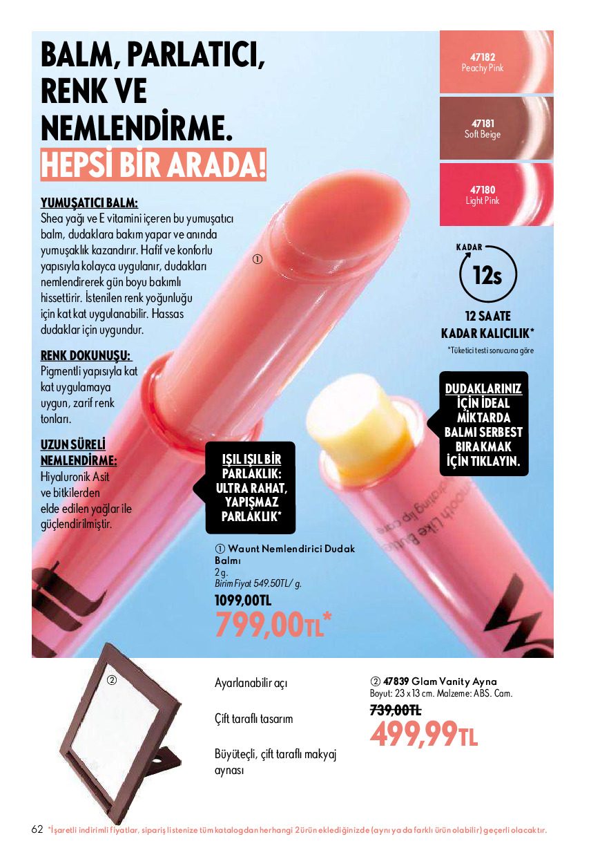 Oriflame 01 Ağustos - 31 Ağustos Online Katalog - Sayfa 62