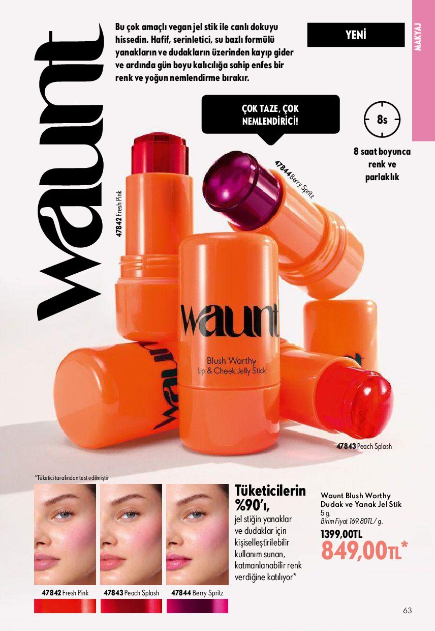 Oriflame 01 Ağustos - 31 Ağustos Online Katalog - Sayfa 63