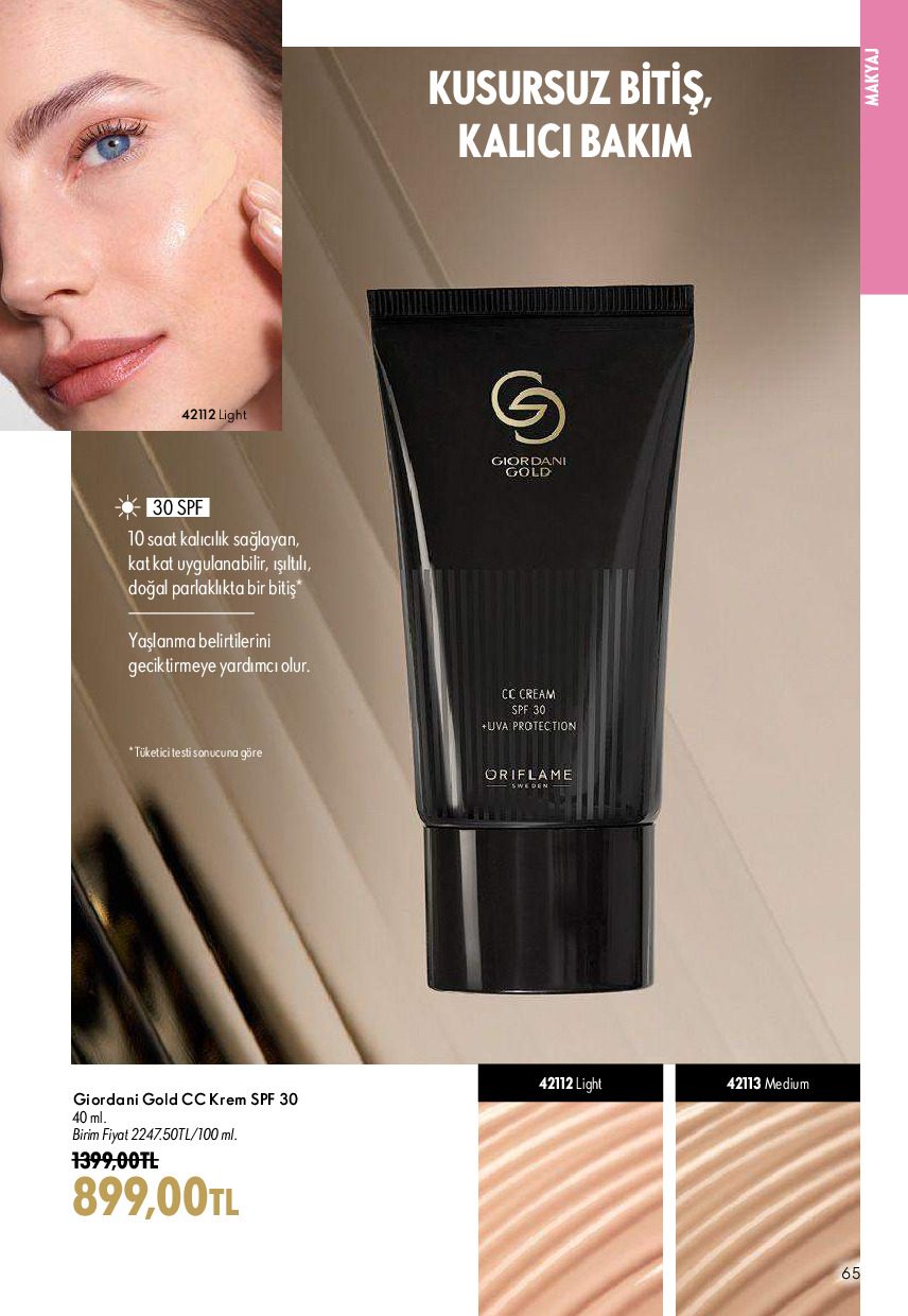 Oriflame 01 Ağustos - 31 Ağustos Online Katalog - Sayfa 65