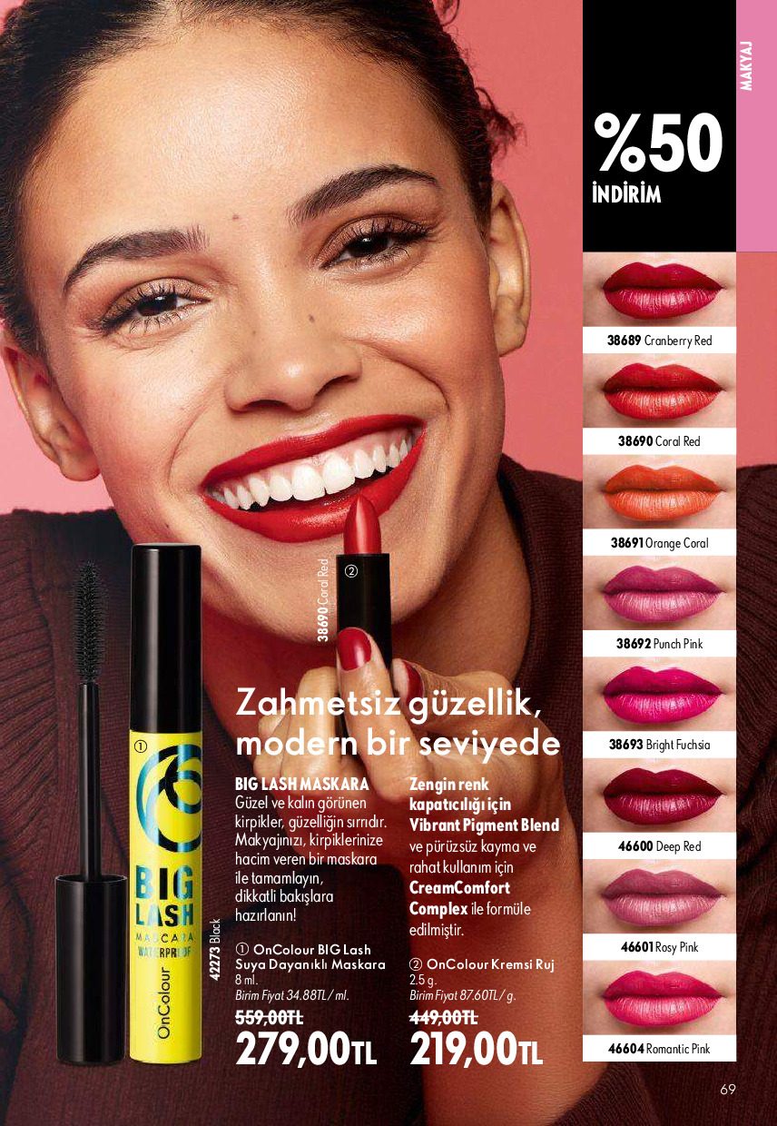 Oriflame 01 Ağustos - 31 Ağustos Online Katalog - Sayfa 69