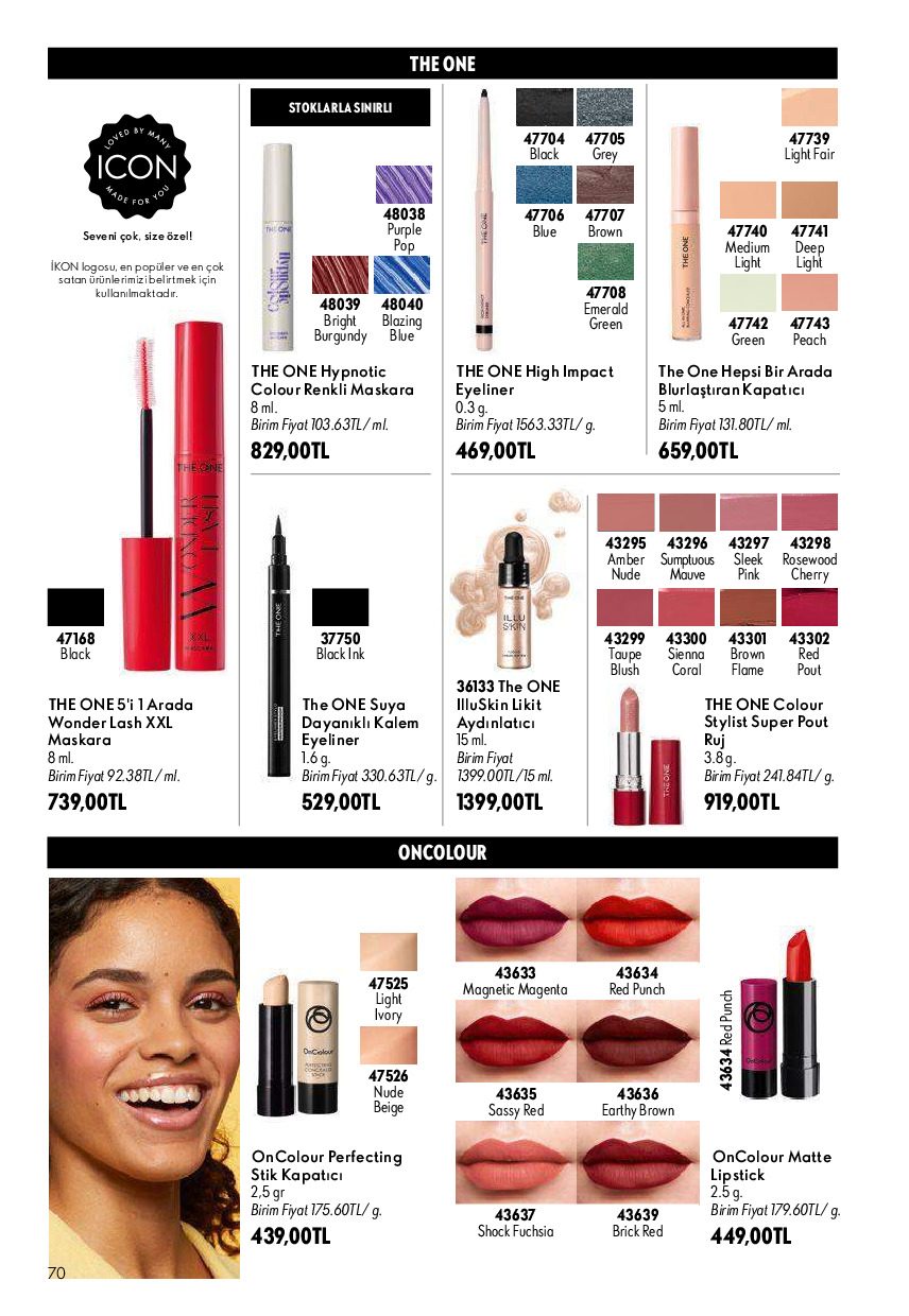 Oriflame 01 Ağustos - 31 Ağustos Online Katalog - Sayfa 70