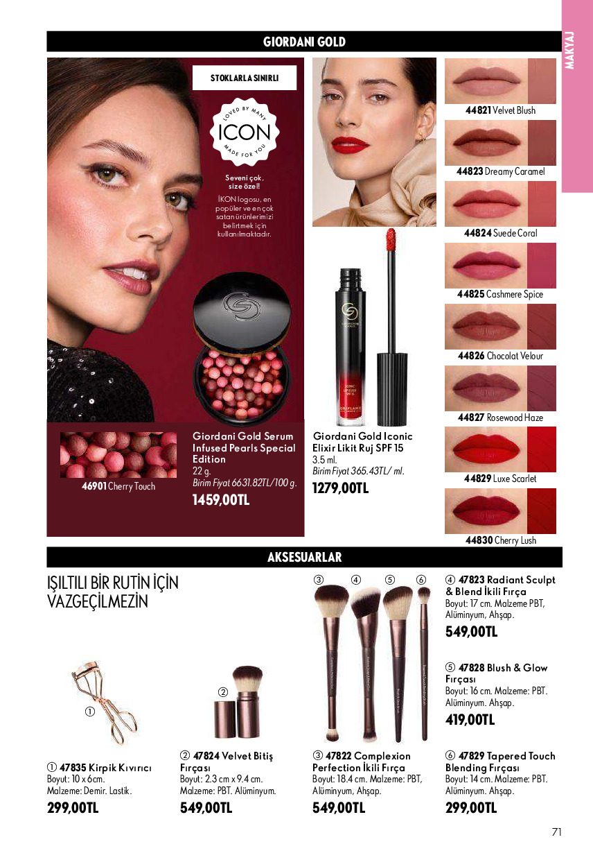 Oriflame 01 Ağustos - 31 Ağustos Online Katalog - Sayfa 71