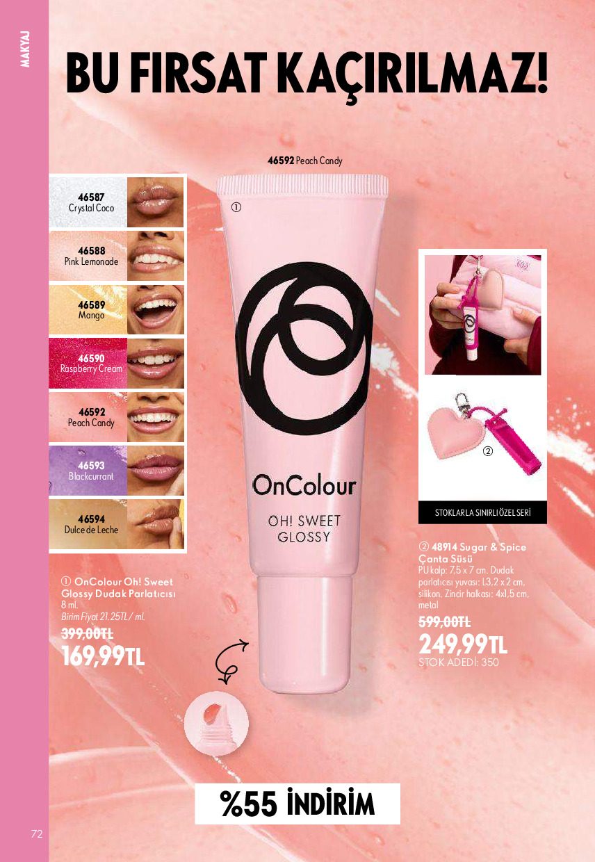 Oriflame 01 Ağustos - 31 Ağustos Online Katalog - Sayfa 72
