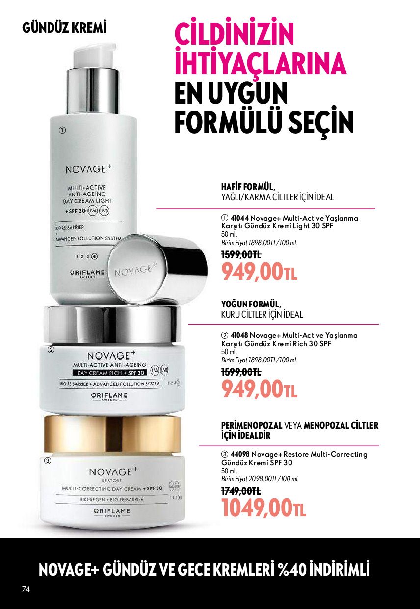 Oriflame 01 Ağustos - 31 Ağustos Online Katalog - Sayfa 74