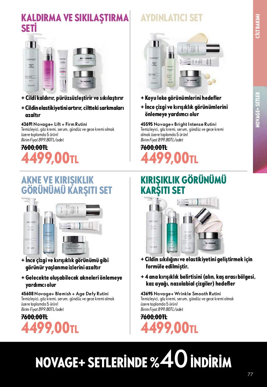 Oriflame 01 Ağustos - 31 Ağustos Online Katalog - Sayfa 77