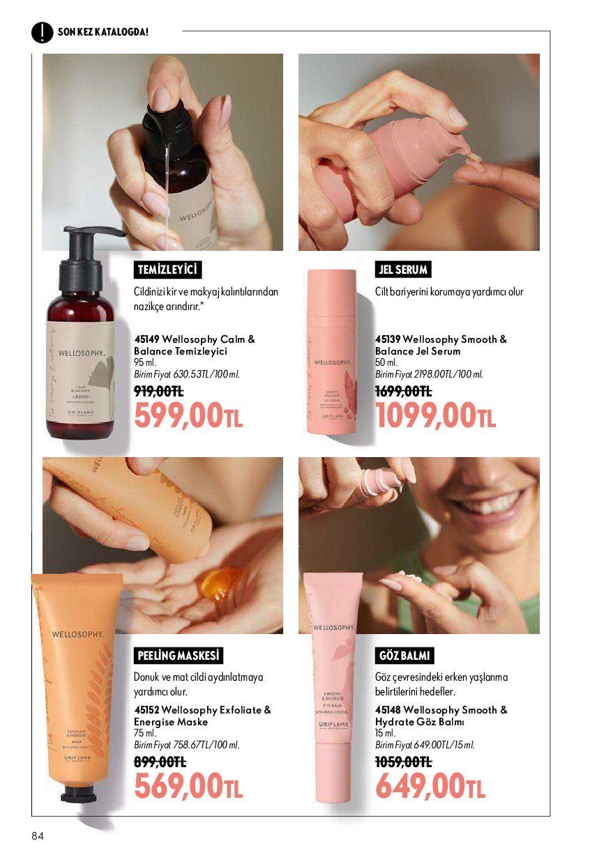Oriflame 01 Ağustos - 31 Ağustos Online Katalog - Sayfa 84