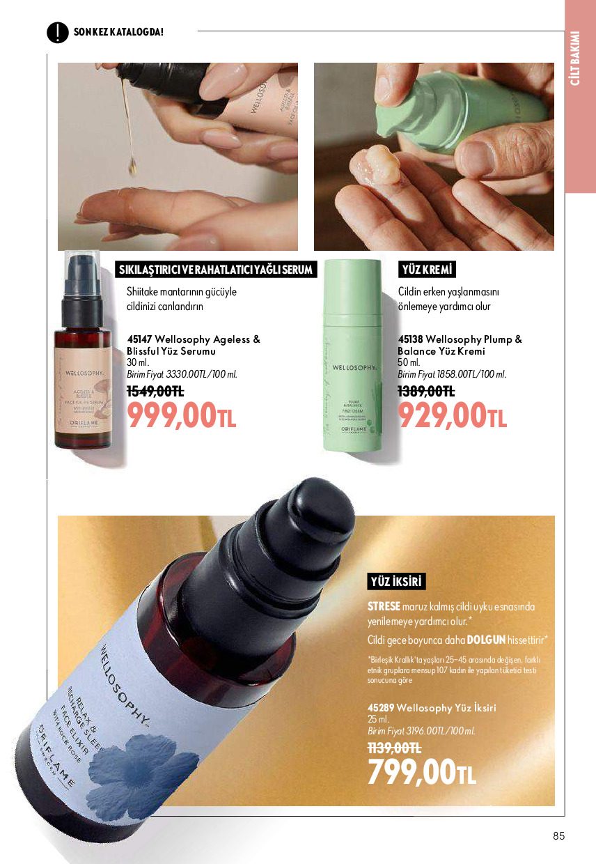 Oriflame 01 Ağustos - 31 Ağustos Online Katalog - Sayfa 85