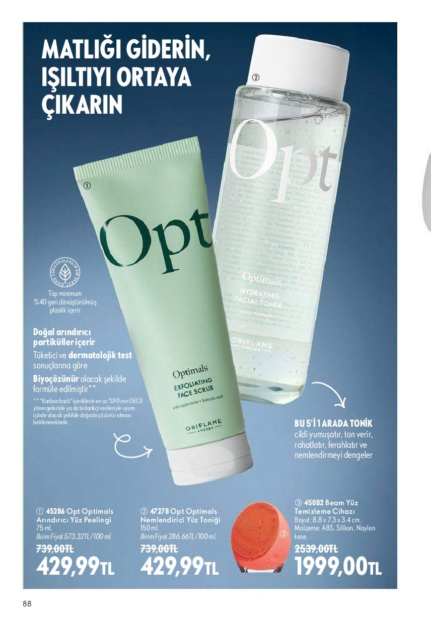 Oriflame 01 Ağustos - 31 Ağustos Online Katalog - Sayfa 88