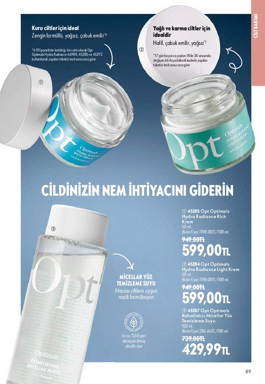 Oriflame 01 Ağustos - 31 Ağustos Online Katalog - Sayfa 89