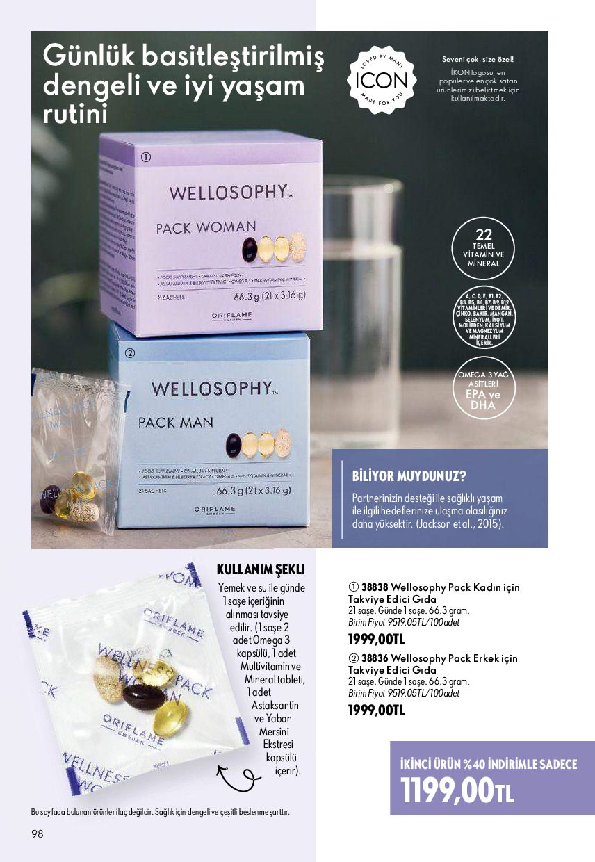 Oriflame 01 Ağustos - 31 Ağustos Online Katalog - Sayfa 98