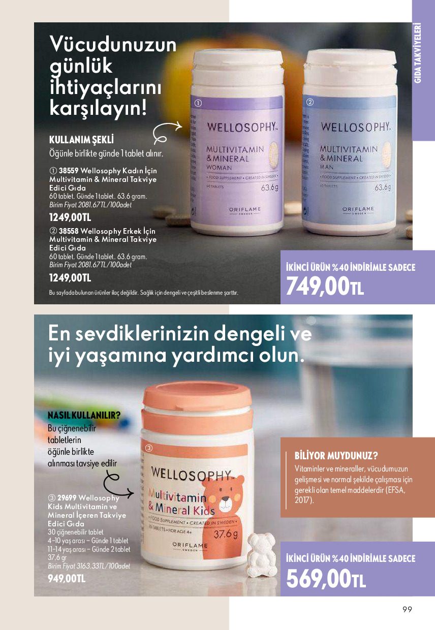 Oriflame 01 Ağustos - 31 Ağustos Online Katalog - Sayfa 99