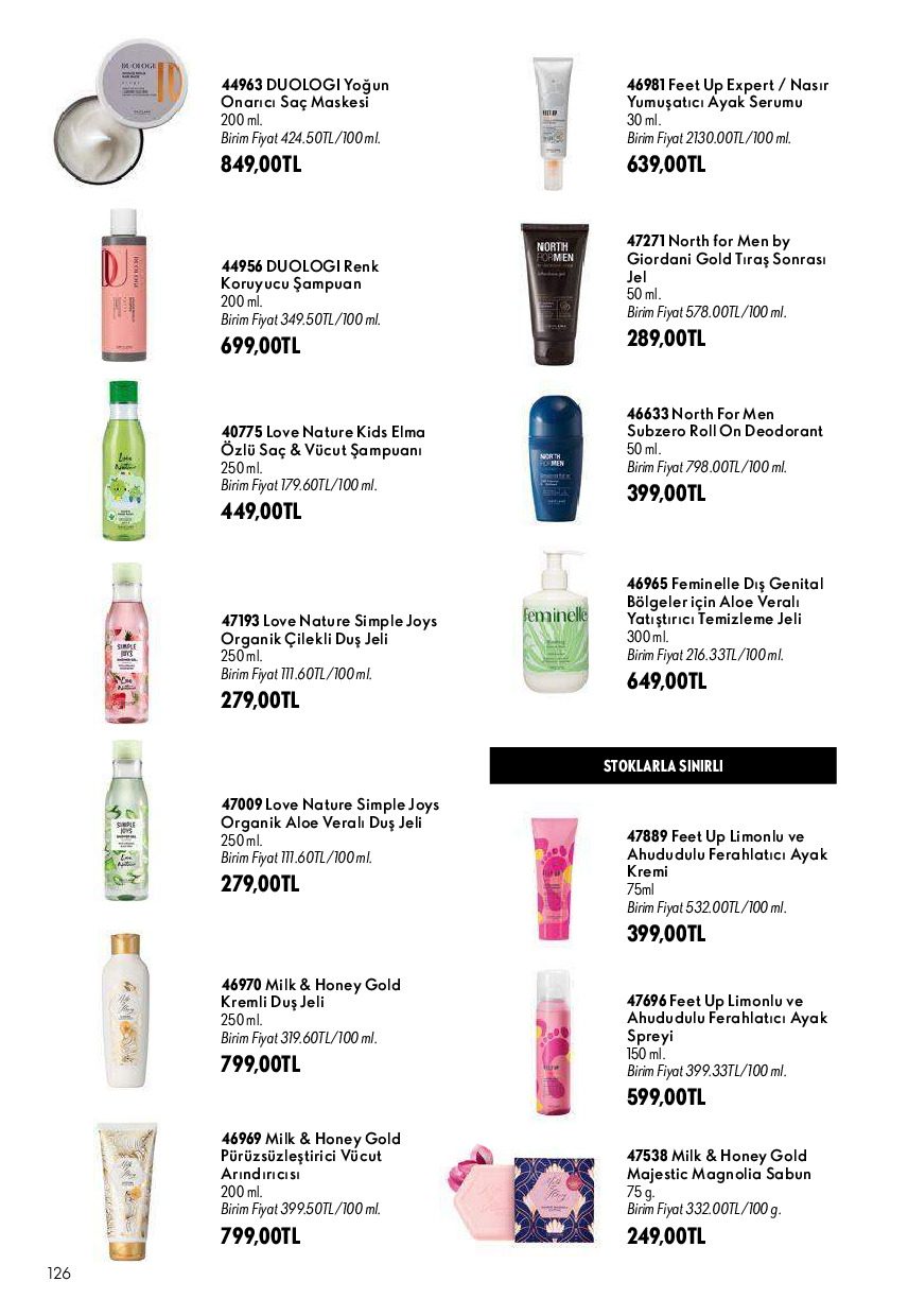 Oriflame 01 Ağustos - 31 Ağustos Online Katalog - Sayfa 126