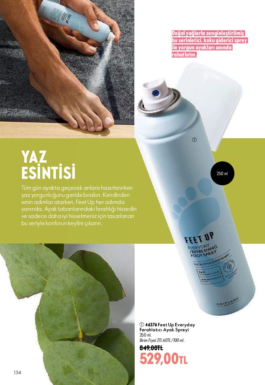 Oriflame 01 Ağustos - 31 Ağustos Online Katalog - Sayfa 134