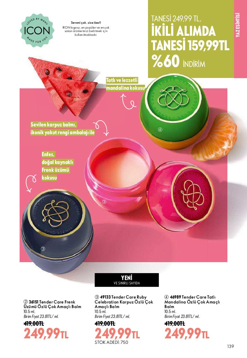 Oriflame 01 Ağustos - 31 Ağustos Online Katalog - Sayfa 139