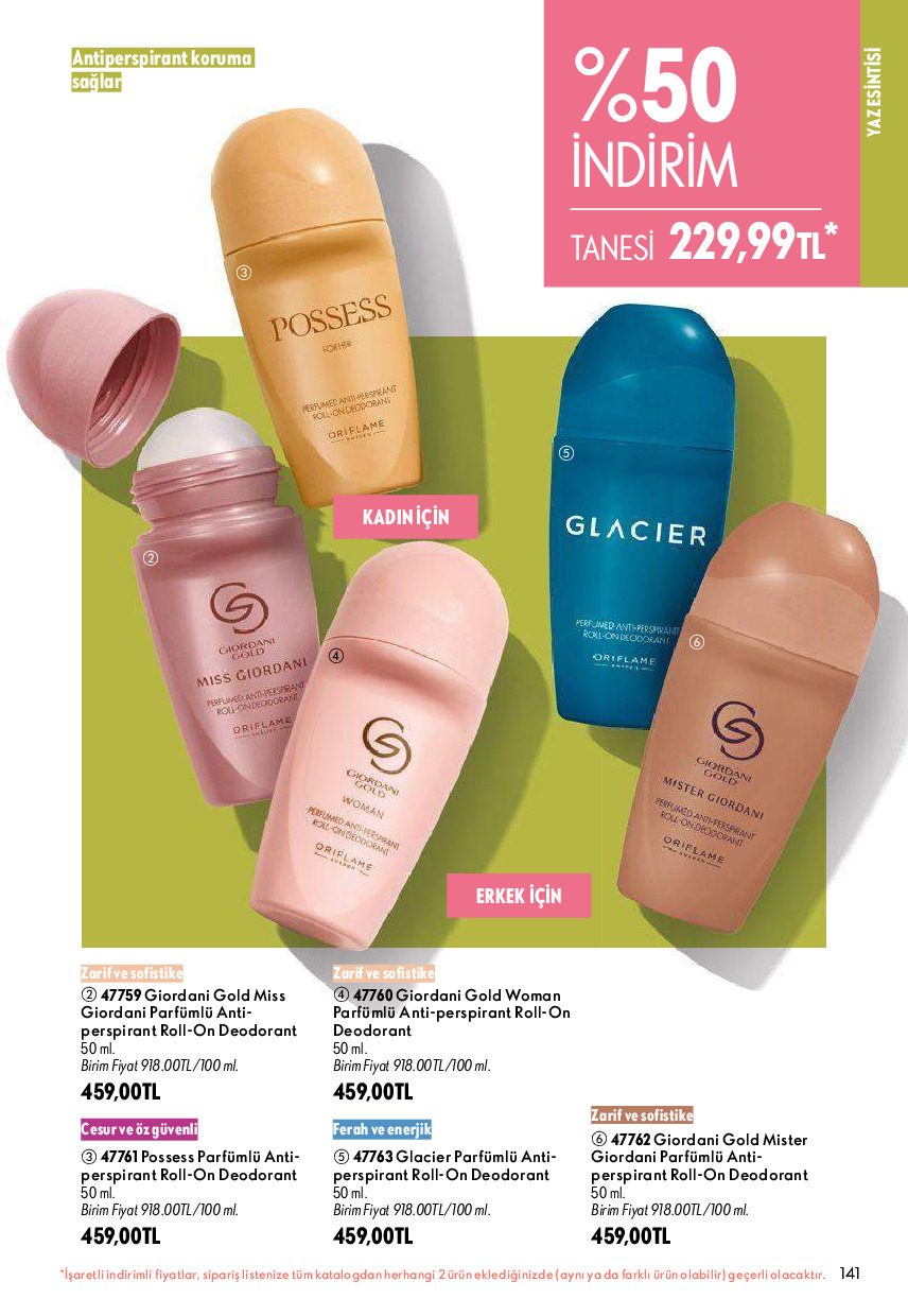 Oriflame 01 Ağustos - 31 Ağustos Online Katalog - Sayfa 141