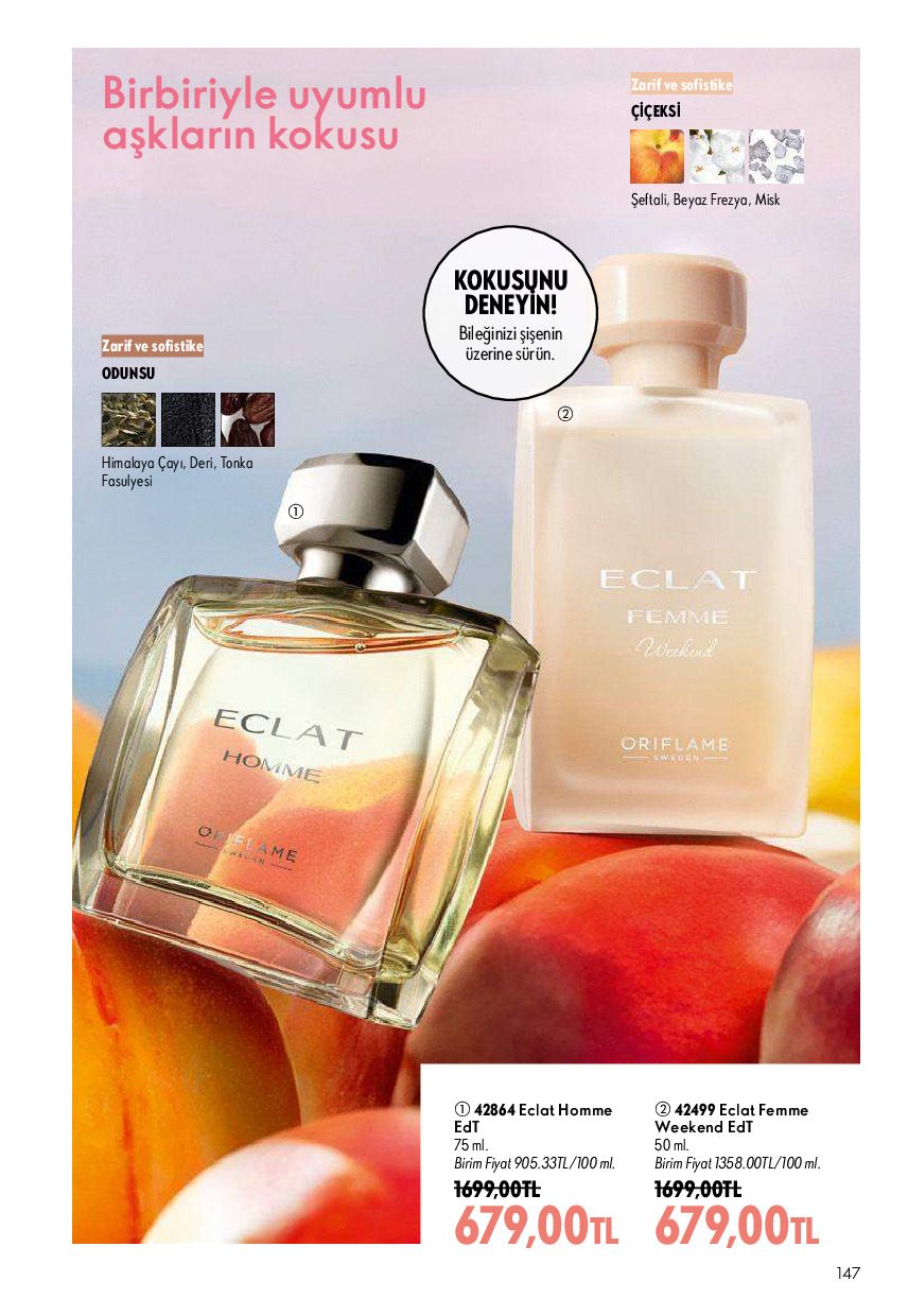 Oriflame 01 Ağustos - 31 Ağustos Online Katalog - Sayfa 147