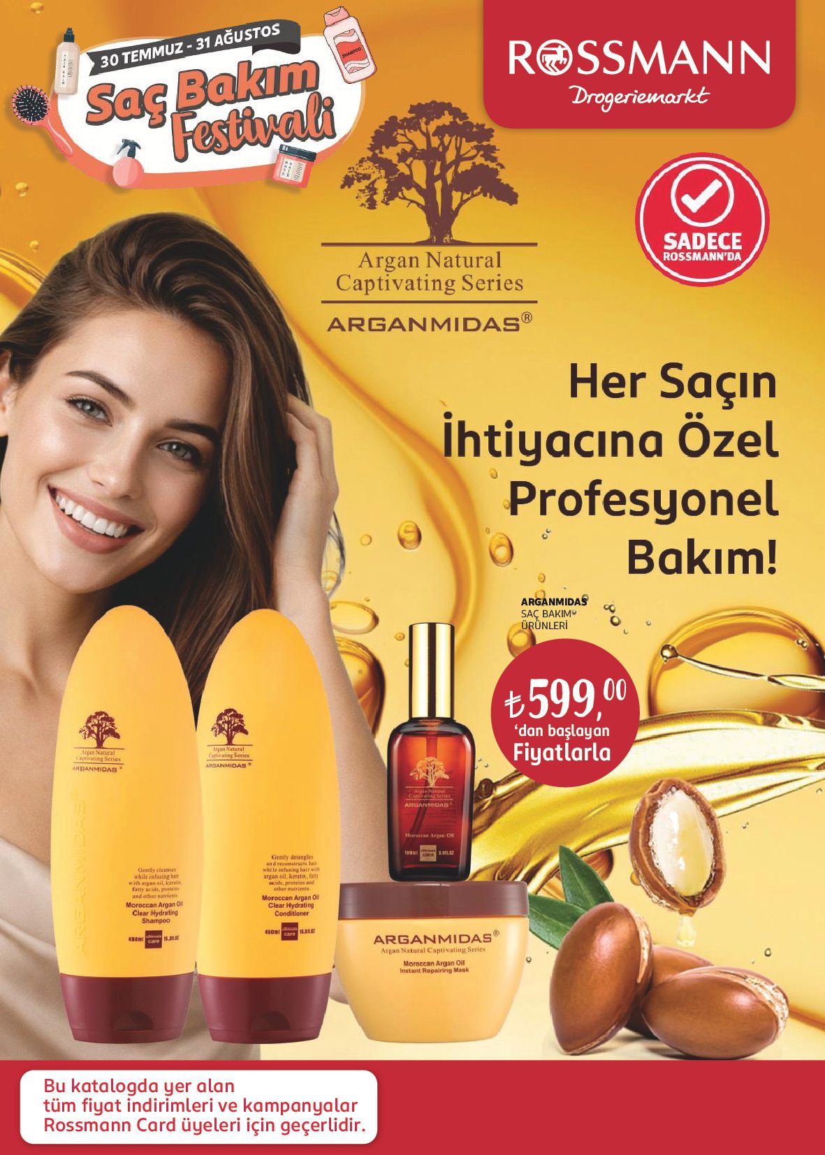 Rossmann 30 Temmuz - 31 Ağustos Saç Bakım Festivali Kataloğu - Sayfa 1