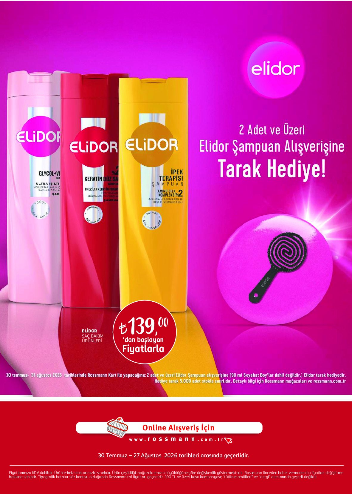 Rossmann 30 Temmuz - 27 Ağustos Kişisel Bakım Kataloğu - Sayfa 30