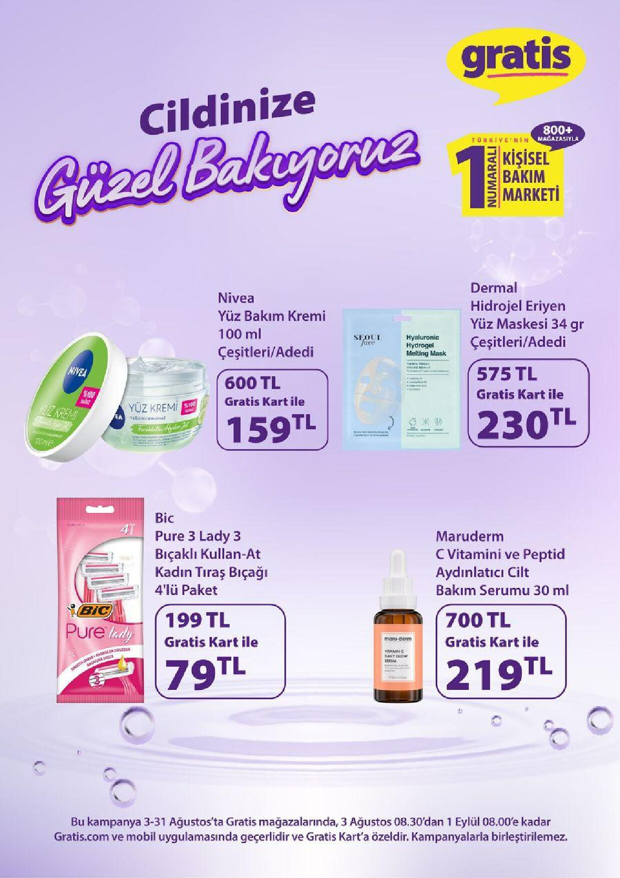 Gratis 03 Ağustos - 31 Ağustos Aktüel Kataloğu - Sayfa 8