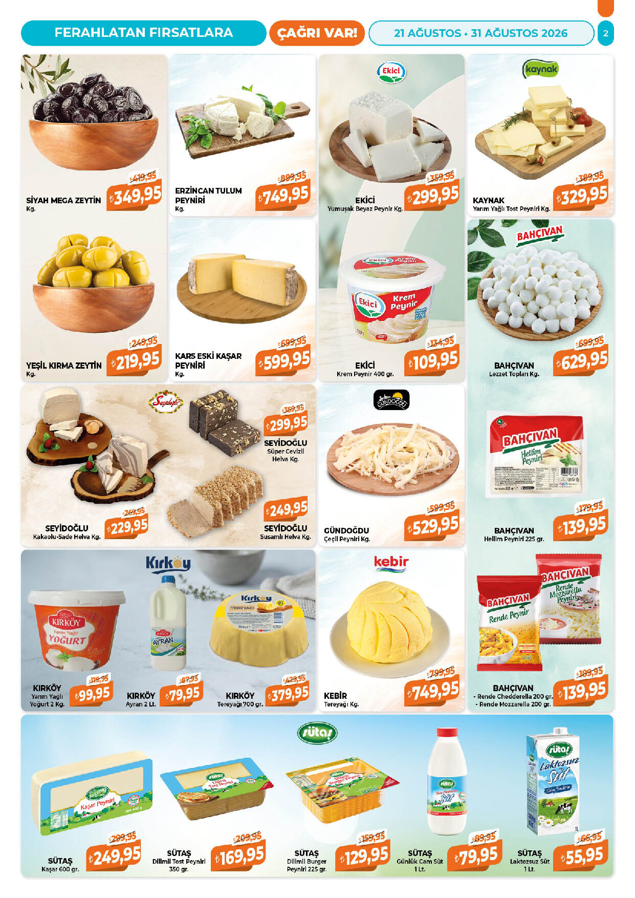 Çağrı Market 21 Ağustos - 31 Ağustos Güncel Katalog - Sayfa 2