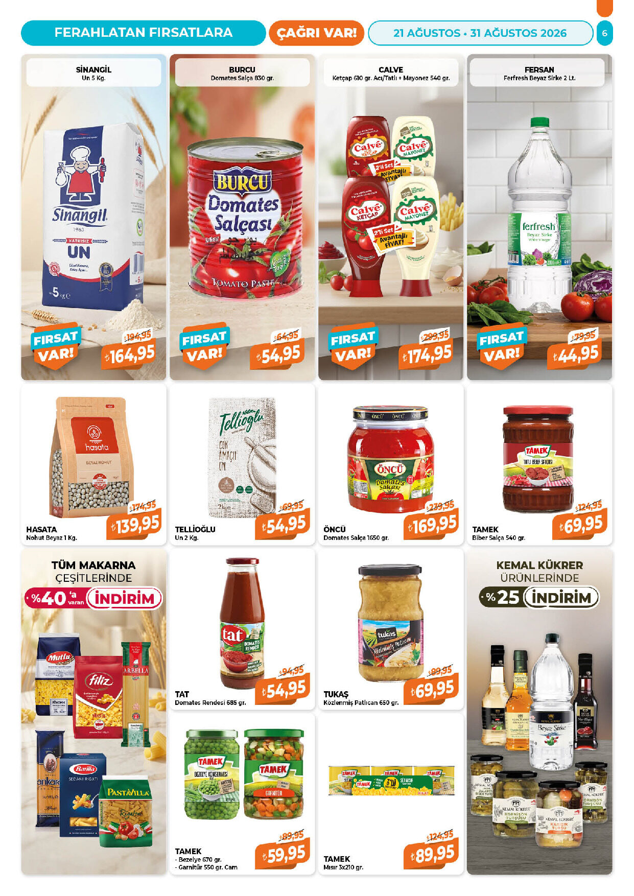 Çağrı Market 21 Ağustos - 31 Ağustos Güncel Katalog - Sayfa 6