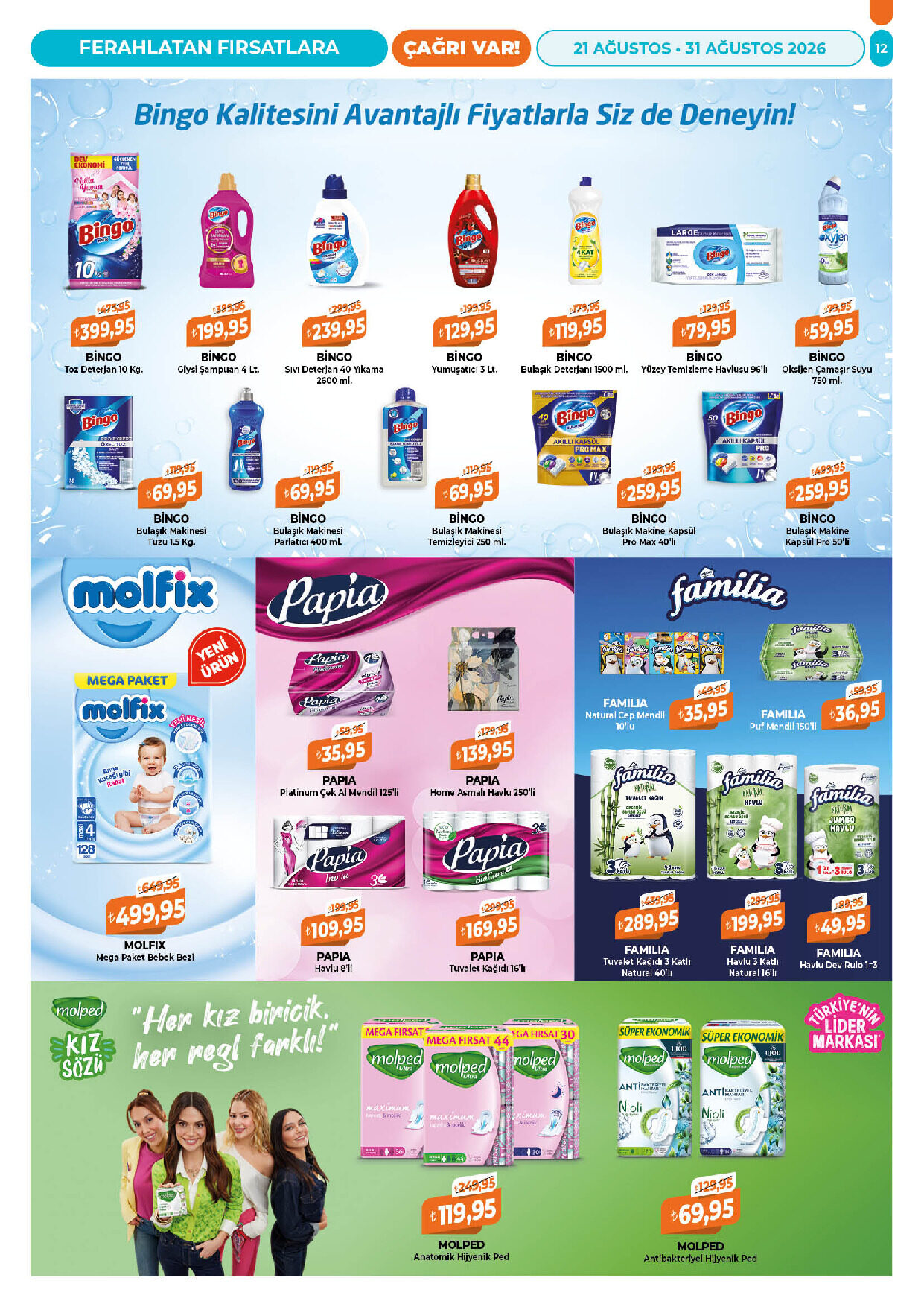 Çağrı Market 21 Ağustos - 31 Ağustos Güncel Katalog - Sayfa 12
